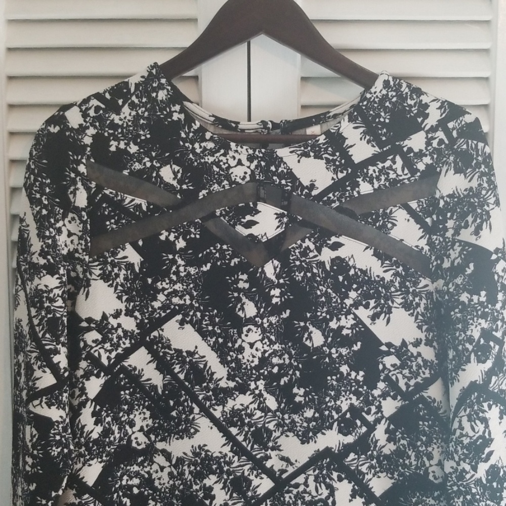 Xhilaration | Black and white dress